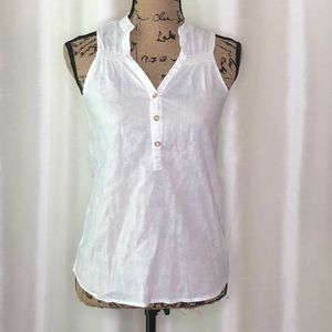 White Linen Lauren James Sleeveless Top